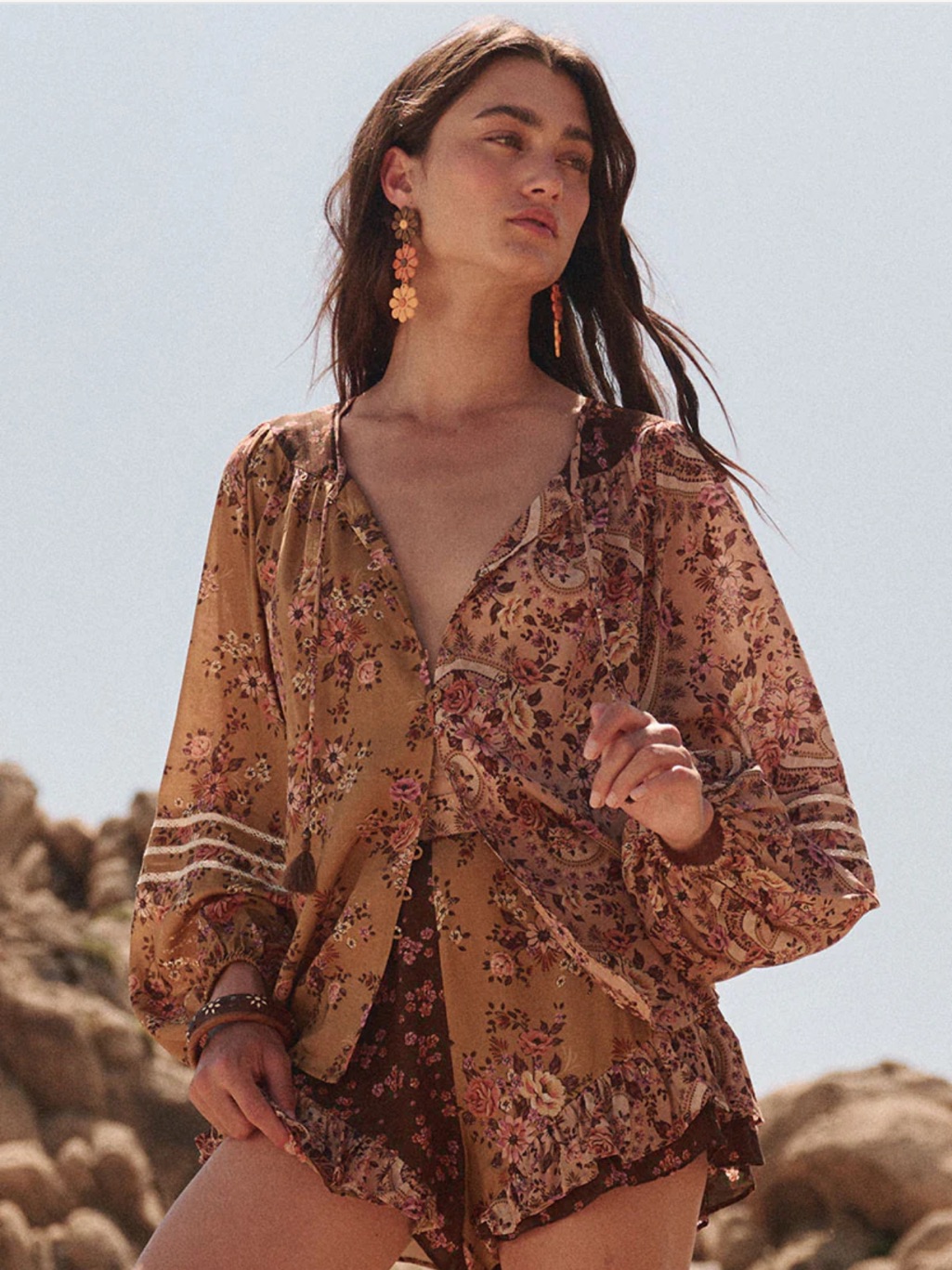 Spell & The Gypsy Melody Blouse In Woodstock Patchwork
